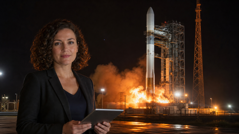 Jennifer reporting on the Blue Origin New Glenn hot-fire test explosion at Cape Canaveral