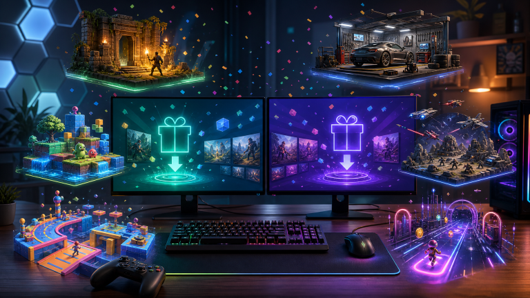 Featured image for free Steam and Epic Games Store game deals through May 31, 2026