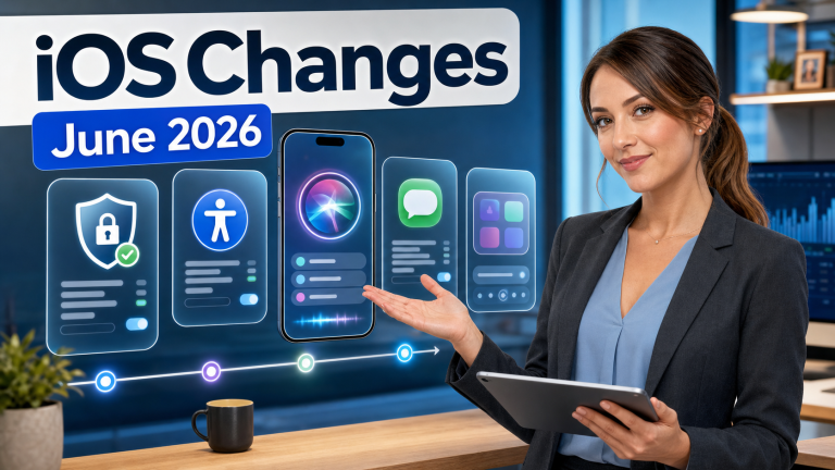 Jennifer explaining upcoming iOS changes for June 2026