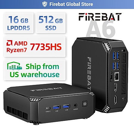 FIREBAT A6 Ryzen 7 compact mini PC