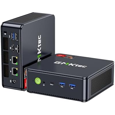 GMKtec M6 Ultra mini PC with front and rear views