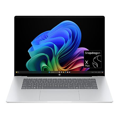 HP OmniBook 5 16-inch Snapdragon X Plus laptop product photo from Slickdeals listing