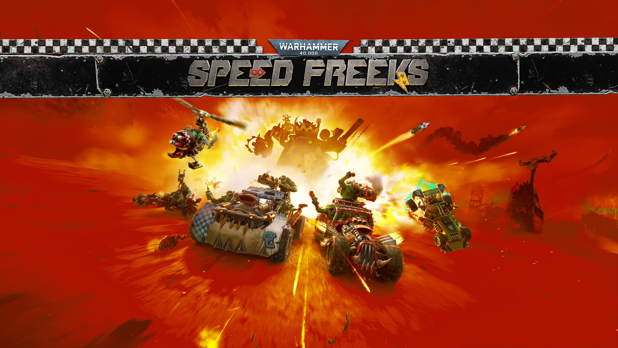 Official Epic Games Store promotional image for Warhammer 40K Speed Freeks, which was not verified free in the US feed on June 11 2026