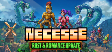 Official Steam promotional artwork for the sandbox role-playing game Necesse