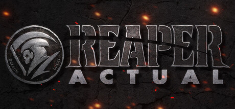 Official Steam promotional artwork for the persistent open-world shooter Reaper Actual