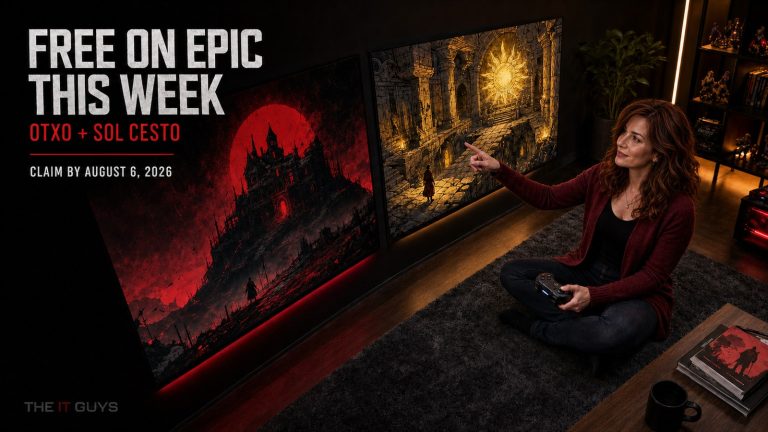 Jennifer Hudsen highlights OTXO and Sol Cesto, free on Epic through August 6, 2026