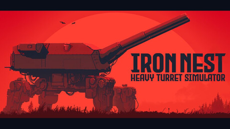Official promotional artwork for IRON NEST: Heavy Turret Simulator