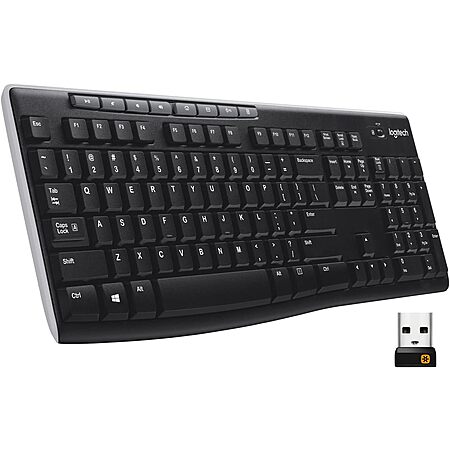 Logitech K270 wireless full size keyboard with number pad