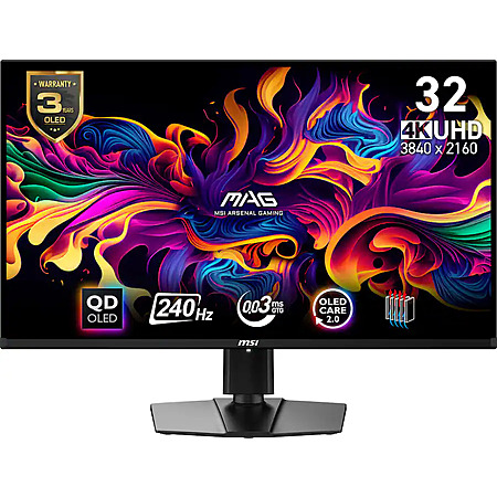 MSI MAG 321UPXB 4K QD-OLED gaming monitor