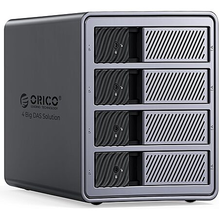 Orico four bay USB 3.0 external direct attached hard drive enclosure