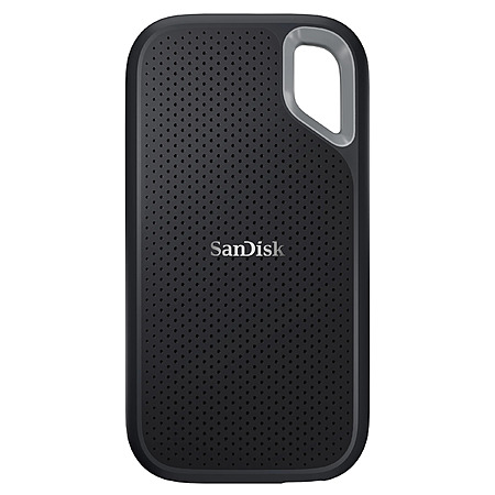SanDisk Extreme Go 2TB portable SSD with USB-C and USB-A connectors
