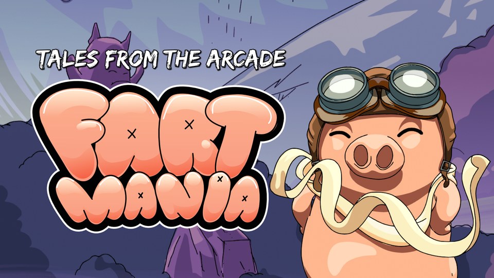 Official promotional artwork for Tales From The Arcade: Fartmania