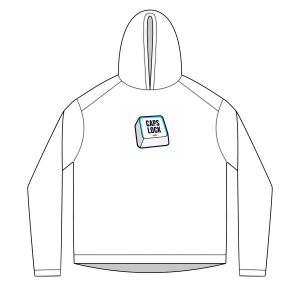 11031930372654653392_2048-2.jpeg Caps Lock Hoodie — Retro Key Graphic Sweatshirt ("Accidentally Enabled")
