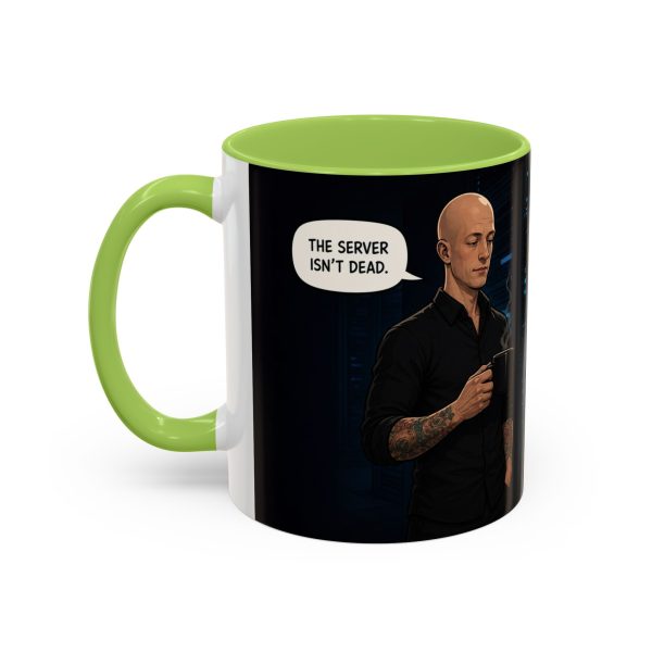 Funny IT Support Coffee Mug — "It's Just No Longer Participating" Server Room Humor (11/15oz)