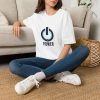 12223646968140390996_2048.jpeg Power Button T-Shirt — Minimal Tech Graphic Tee with “POWER” Text