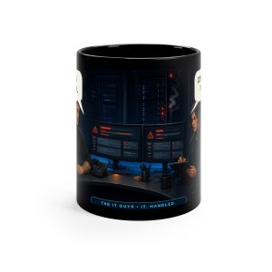 Black Coffee Mug – "Everything Is Under Control" Office Humor Tech Support Mug