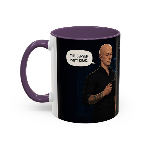 Funny IT Support Coffee Mug — "It's Just No Longer Participating" Server Room Humor (11/15oz)