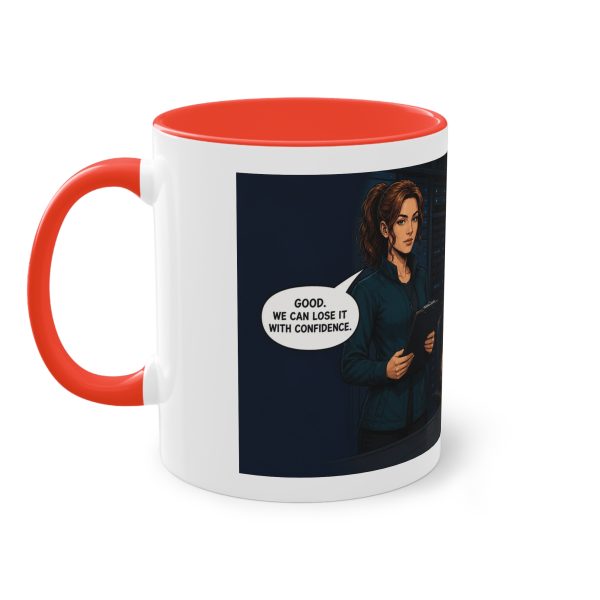13251474467488002964_2048-1.jpeg Coffee Mug — IT Support Techs Comic Design (Two-Tone 11oz)