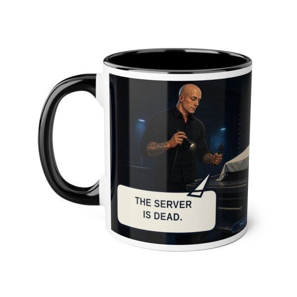 15549837908712132266_2048-1.jpeg Mug — “The Server Is Dead.” Humorous IT/DevOps Accent Coffee Cup