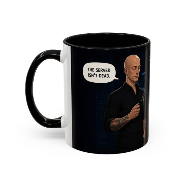 Funny IT Support Coffee Mug — "It's Just No Longer Participating" Server Room Humor (11/15oz)