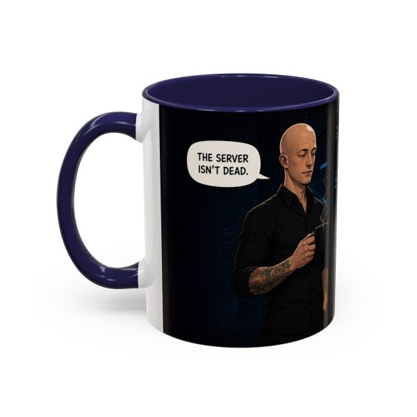 Funny IT Support Coffee Mug — "It's Just No Longer Participating" Server Room Humor (11/15oz)