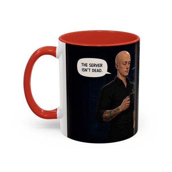 Funny IT Support Coffee Mug — "It's Just No Longer Participating" Server Room Humor (11/15oz)