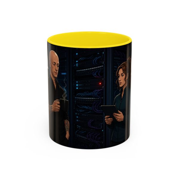 Funny IT Support Coffee Mug — "It's Just No Longer Participating" Server Room Humor (11/15oz)