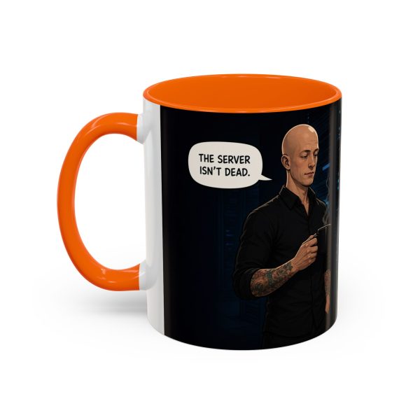 Funny IT Support Coffee Mug — "It's Just No Longer Participating" Server Room Humor (11/15oz)