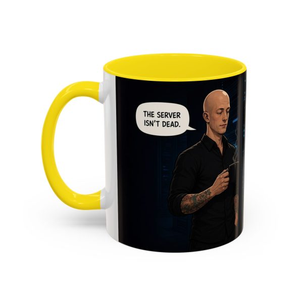 Funny IT Support Coffee Mug — "It's Just No Longer Participating" Server Room Humor (11/15oz)