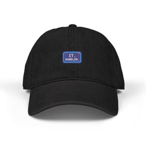 Embroidered 'It Handles' Denim Hat – Casual Dad Cap