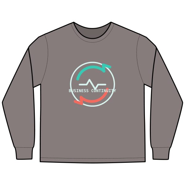 Business Continuity Long Sleeve Tee — 'The Company Survived. The Data Obeyed.'