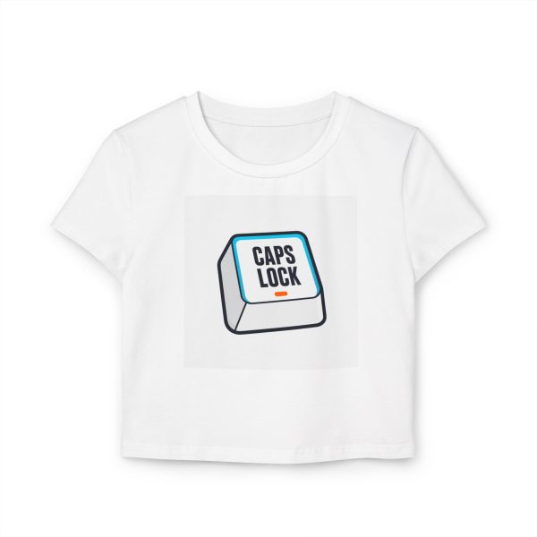 7412727965853034185_2048.jpeg Caps Lock Tee — "Caps Lock: Accidentally Enabled, Now Everything Is Important" Women's Baby Tee
