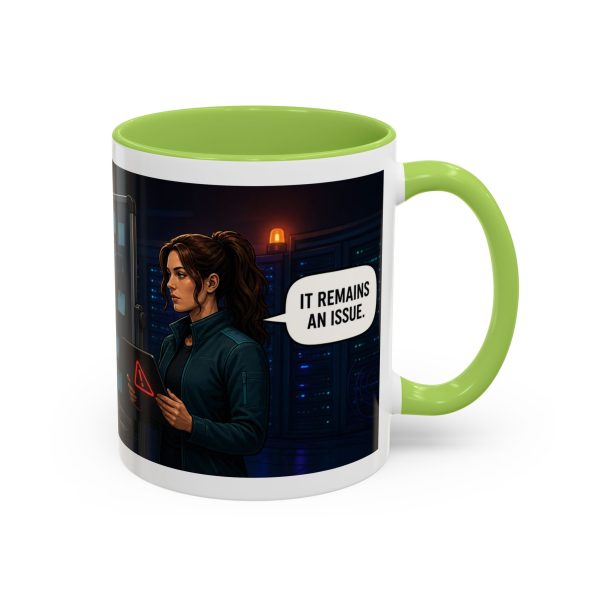 9064950856058194625_2048-1.jpeg Cybersecurity Investigator Coffee Mug - "It Remains An Issue" Accent Mug