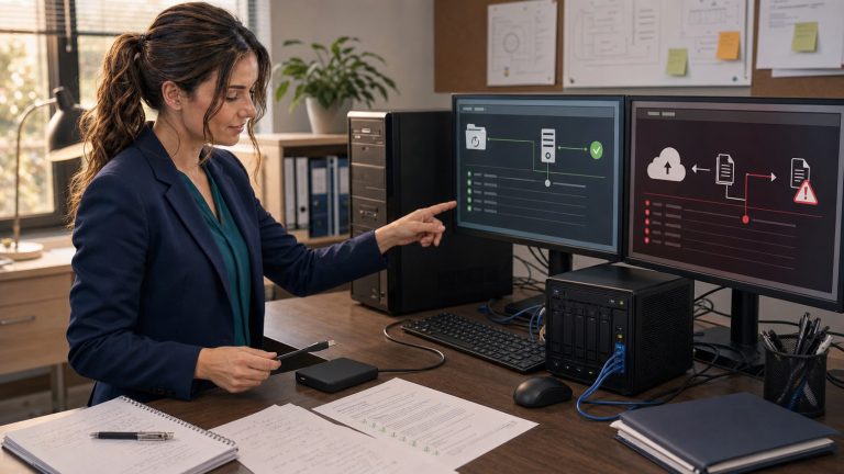 Jennifer Hudsen reviews a safer QuickBooks Desktop company-file server and backup setup
