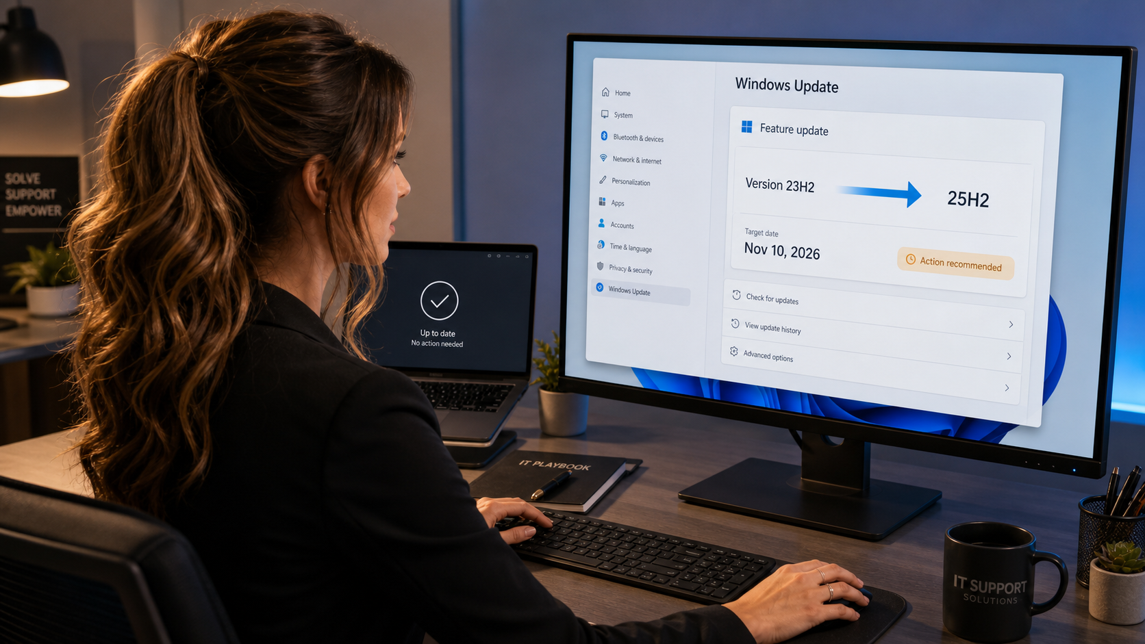 Jennifer Hudsen reviews the Windows 11 23H2 Enterprise and Education November 10, 2026 support deadline and plans an upgrade to 25H2