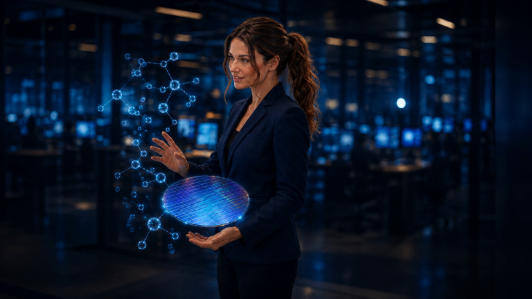ORIGINAL JENNIFER NEWSROOM EDITORIAL ART illustrating Taiwan semiconductor chemical-capacity expansion; not a Solvay facility photograph, official interface, technical record, or evidence that the announced expansion is complete.